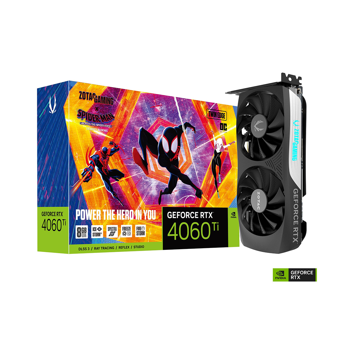ZOTAC RTX 4060 8GB OC Spider-Man Dual Fan 